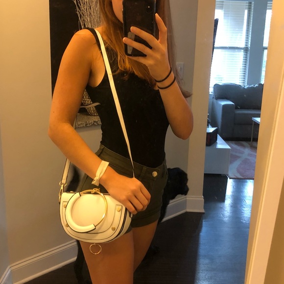 Mini Vegan Leather Bag with Ring - Picture 4 of 8